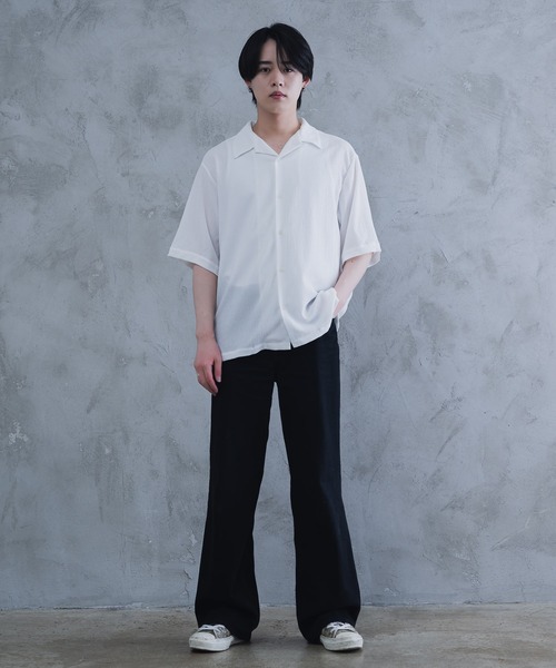 AROUND FLAVA（アラウンドフラバ）の「oversized heart sheer shirt / オーバーサイズ ハート シアーシャツ（シャツ/ブラウス・メンズ・ホワイト/ブラック・SMALL/MEDIUM/LARGE）」の13枚目の写真