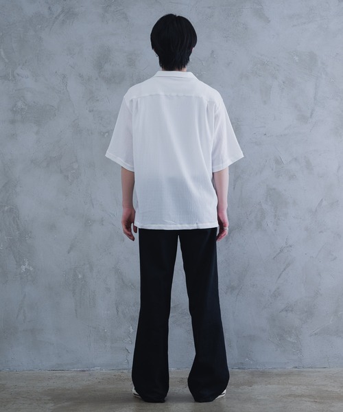 AROUND FLAVA（アラウンドフラバ）の「oversized heart sheer shirt / オーバーサイズ ハート シアーシャツ（シャツ/ブラウス・メンズ・ホワイト/ブラック・SMALL/MEDIUM/LARGE）」の15枚目の写真