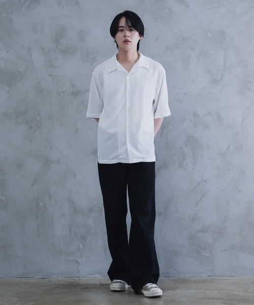 AROUND FLAVA（アラウンドフラバ）の「oversized heart sheer shirt / オーバーサイズ ハート シアーシャツ（シャツ/ブラウス・メンズ・ホワイト/ブラック・SMALL/MEDIUM/LARGE）」の18枚目の写真