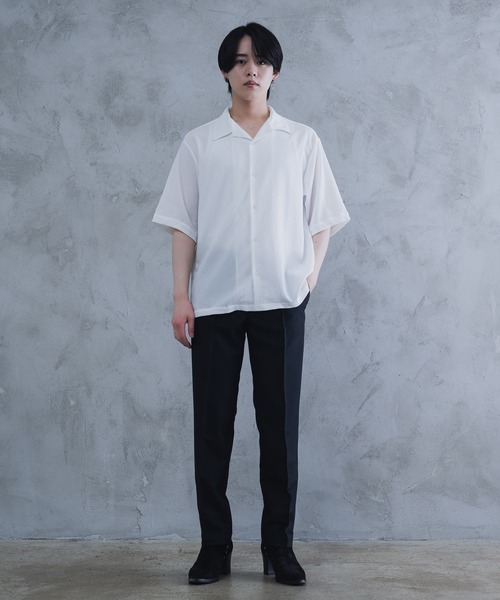 AROUND FLAVA（アラウンドフラバ）の「oversized heart sheer shirt / オーバーサイズ ハート シアーシャツ（シャツ/ブラウス・メンズ・ホワイト/ブラック・SMALL/MEDIUM/LARGE）」の21枚目の写真
