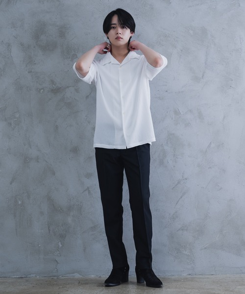 AROUND FLAVA（アラウンドフラバ）の「oversized heart sheer shirt / オーバーサイズ ハート シアーシャツ（シャツ/ブラウス・メンズ・ホワイト/ブラック・SMALL/MEDIUM/LARGE）」の22枚目の写真
