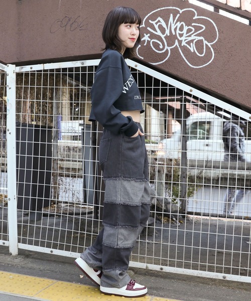 3.3 Field Trip (3.3フィールドトリップ)の「3.3 Field Trip/ロゴタンタケプルオーバー(ウラケ) 2107697(Tシャツ/カットソー・レディース・ライトグレー/グレー/ネイビー・FREE)」の10枚目の写真