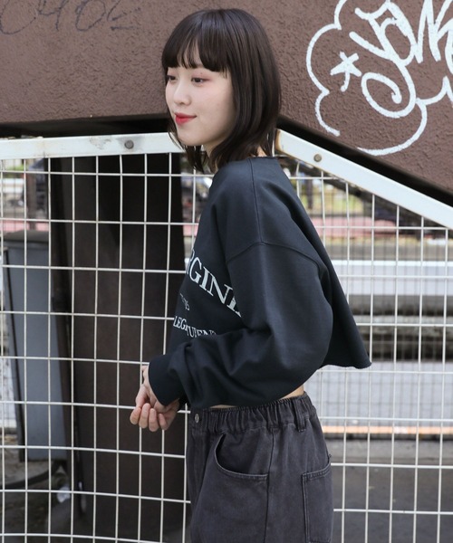 3.3 Field Trip (3.3フィールドトリップ)の「3.3 Field Trip/ロゴタンタケプルオーバー(ウラケ) 2107697(Tシャツ/カットソー・レディース・ライトグレー/グレー/ネイビー・FREE)」の12枚目の写真