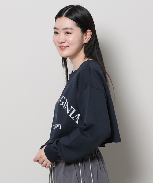 3.3 Field Trip (3.3フィールドトリップ)の「3.3 Field Trip/ロゴタンタケプルオーバー(ウラケ) 2107697(Tシャツ/カットソー・レディース・ライトグレー/グレー/ネイビー・FREE)」の19枚目の写真