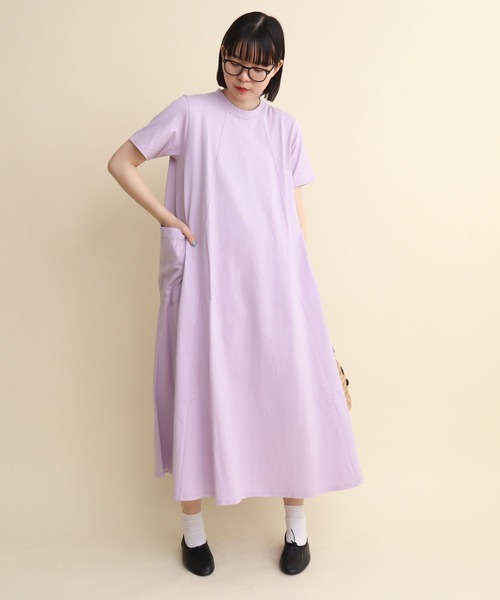 I am I うんころもちくん Aライン ワンピース アイアムアイ レディース I am I うんころもちくん Aライン ワンピース アイアムアイ