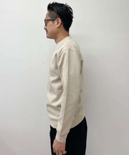 a.v.v(アーヴェヴェ)の「【ドライタッチ】ダンボールエンボスロゴプルオーバー(さらっとクリーンシリーズ)(スウェット・メンズ・ホワイト/ベージュ/ミント・50/48/46)」の16枚目の写真