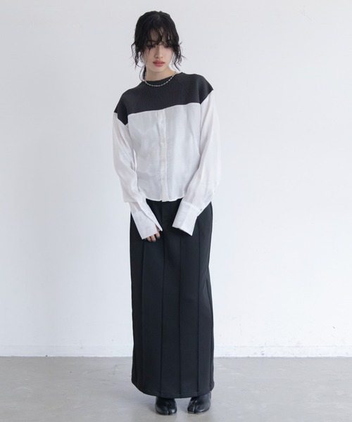 VACANCY（ヴァカンシー）の「リブニットドッキングシアーシャツ