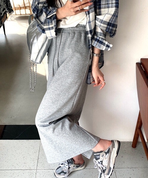 SHEENA(シーナ)の「ウエストゴムスウェットナロースカート(スカート・レディース・グレー/ブラック・M)」の6枚目の写真