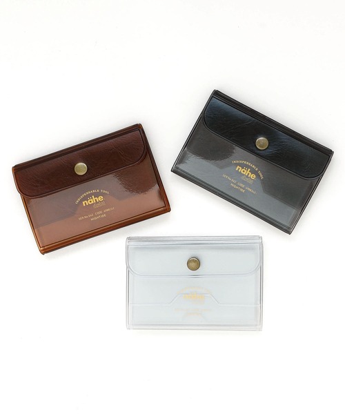 Nahe(ネーエ)の「nahe ネーエ カードケース 定期 名刺入れ クリア 三つ折り(カードケース・レディース・クリア/グレー系その他/ブラウン系その他・FREE)」の9枚目の写真