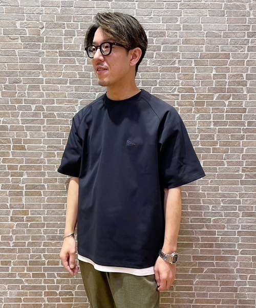 Grand PARK（グランドパーク）の「圧縮マイクロカノコラグランＴシャツ（Tシャツ/カットソー・メンズ・ホワイト/ネイビー/ブラック・MEDIUM/LARGE/X-LARGE）」の3枚目の写真