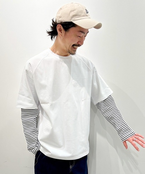 Grand PARK（グランドパーク）の「圧縮マイクロカノコラグランＴシャツ（Tシャツ/カットソー・メンズ・ホワイト/ネイビー/ブラック・MEDIUM/LARGE/X-LARGE）」の20枚目の写真