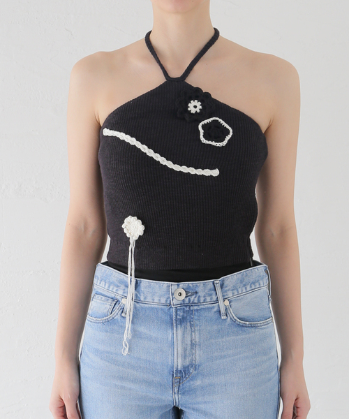 Kijun（キジュン）の「【KIJUN/キジュン】 Sophie Halter-Neck Top（タンクトップ・レディース・ブラック・FREE）」の16枚目の写真