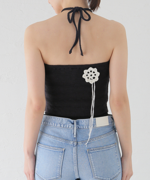 KIJUN/キジュン】 Sophie Halter-Neck Top