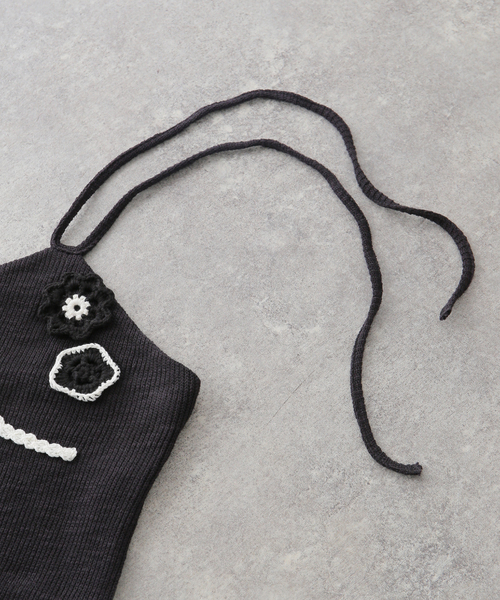 KIJUN/キジュン】 Sophie Halter-Neck Top