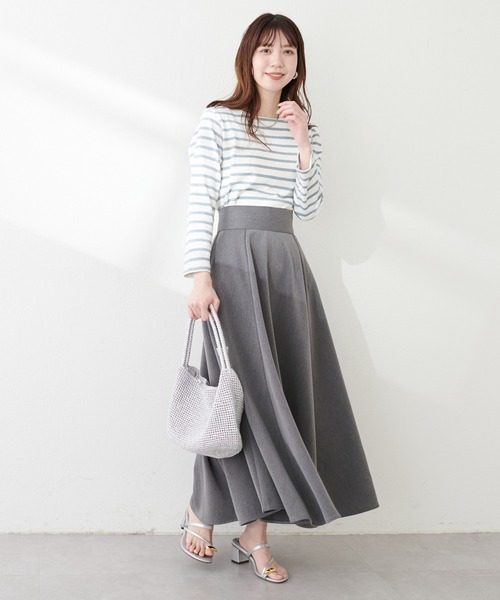 natural couture（ナチュラルクチュール）の「便利なベーシックボーダーT（Tシャツ/カットソー・レディース・ブラック/ベージュ/サックスブルー/ピンク/ブルー・FREE）」の19枚目の写真