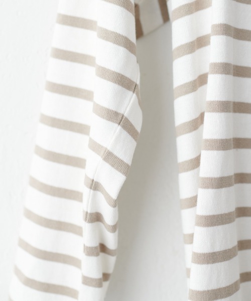 natural couture（ナチュラルクチュール）の「便利なベーシックボーダーT（Tシャツ/カットソー・レディース・ブラック/ベージュ/サックスブルー/ピンク/ブルー・FREE）」の15枚目の写真