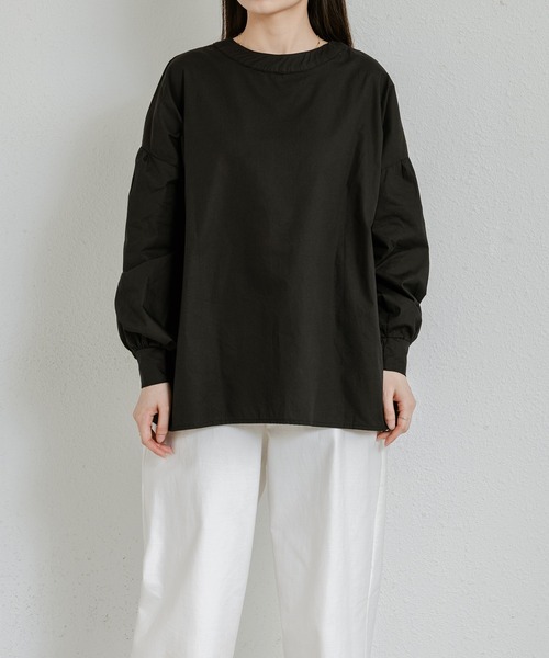 MAISON DE THERESE(メゾン ド テレーズ)の「前後2wayボリュウームスリーブ オーバーサイズブラウス(シャツ/ブラウス・レディース・ホワイト/ベージュ/ブラック・FREE)」の9枚目の写真