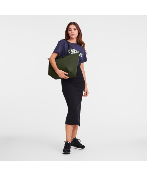 LONGCHAMP(ロンシャン)の「ル プリアージュR エナジー L ショッピングバッグ(トートバッグ・レディース・カーキ・FREE)」の6枚目の写真