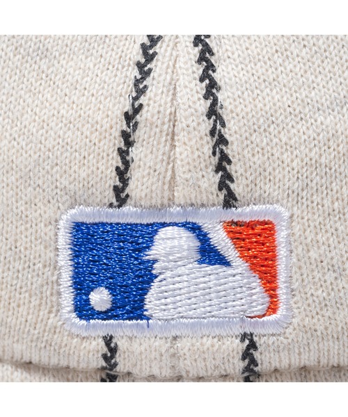 NEW ERA(ニューエラ)の「NEW ERA NEW YORK METS OATMEAL HEATHER PINSTRIPE 59FIFTY(ニューエラ ニューヨーク・メッツ オートミール ヘザー ピンストライプ 5950)(キャップ・メンズ・ブラック・L(7 5/8)/M(7 1/2)/S(7 3/8)/XS(7 1/4))」の4枚目の写真