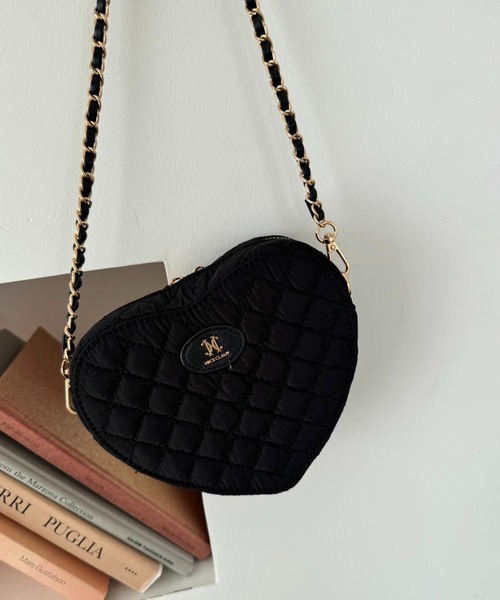 one after another NICE CLAUP（ワンアフターアナザーナイスクラップ）の「アソートハートショルダーバッグ（ショルダーバッグ・レディース・ブラック系その他/ブラック/ベージュ系その他/ピンク・FREE）」の2枚目の写真