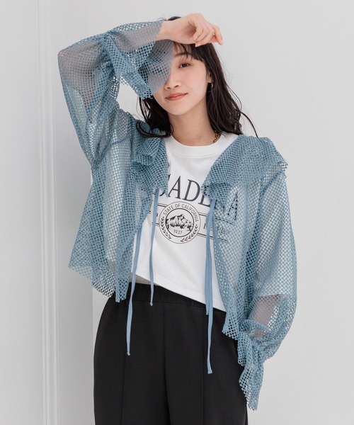 LOWRYS FARM（ローリーズファーム）の「リメイクショートＳＳ 115251（Tシャツ/カットソー・レディース・チャコールグレー/アイボリー/ピンク・FREE）」の8枚目の写真