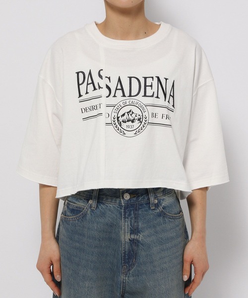 LOWRYS FARM（ローリーズファーム）の「リメイクショートＳＳ 115251（Tシャツ/カットソー・レディース・チャコールグレー/アイボリー/ピンク・FREE）」の21枚目の写真