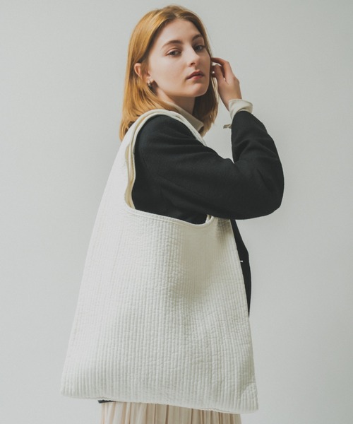 Rename（リネーム）の「Rename ヌビ マルシェバッグ ヌビバッグ トートバッグ 丸洗いOK（ショルダーバッグ・レディース・クリーム/ライトグレー/ブラック/アイボリー・FREE）」の13枚目の写真