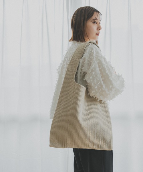 Rename（リネーム）の「Rename ヌビ マルシェバッグ ヌビバッグ トートバッグ 丸洗いOK（ショルダーバッグ・レディース・クリーム/ライトグレー/ブラック/アイボリー・FREE）」の21枚目の写真