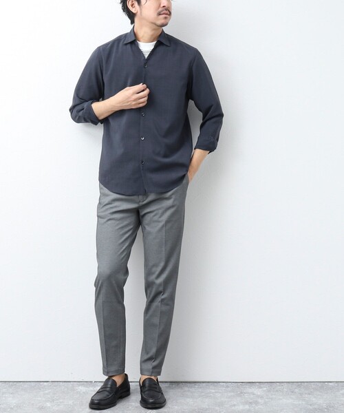 NOLLEY'S goodman(ノーリーズグッドマン)の「リネンライク スキッパーシャツ(シャツ/ブラウス・メンズ・サックスブルー/ダークネイビー・XL/L/M/S)」の14枚目の写真