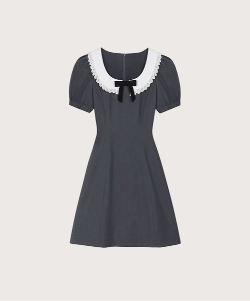 LA POMME petit フレッシュカラープリーツチャイナドレス（タグなし） LA POMME petit フレッシュカラープリーツチャイナドレス（タグなし