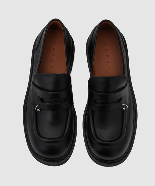 MARNI(マルニ)の「CALF LEATHER / ピアス付きモカシンシューズ(その他シューズ・メンズ・ブラック・41/42)」の3枚目の写真