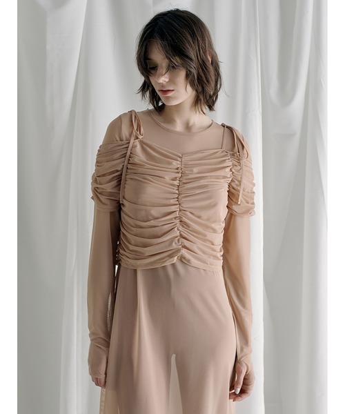 SORIN(ソリン )の「Power Net 2 Pieces Dress(ワンピース・レディース・ライム/ベージュ/ブラック・38)」の6枚目の写真
