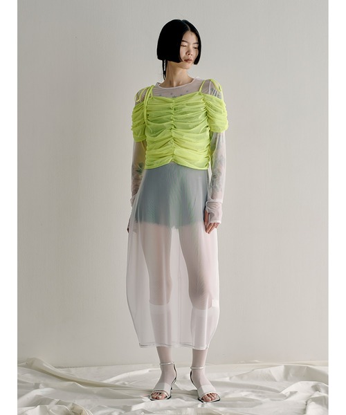 SORIN(ソリン )の「Power Net 2 Pieces Dress(ワンピース・レディース・ライム/ベージュ/ブラック・38)」の14枚目の写真