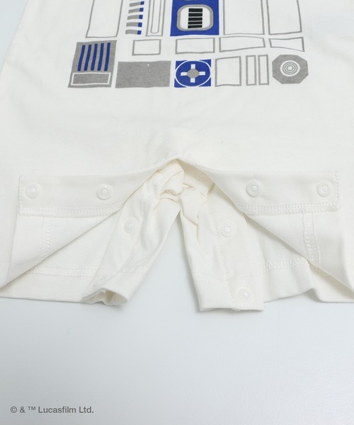 STAR WARS（スターウォーズ）の「スター・ウォーズ キャラクターカバーオール（ロンパース・キッズ・ホワイト/ブラック・80ｃｍ/70cm）」の11枚目の写真
