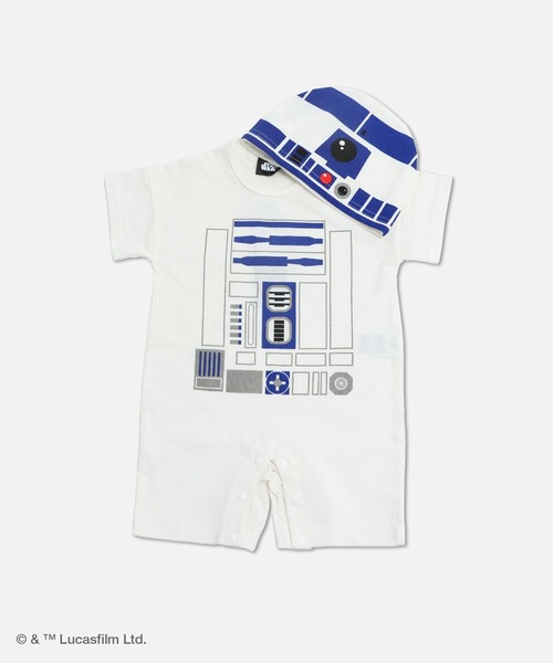 STAR WARS（スターウォーズ）の「スター・ウォーズ キャラクターカバーオール（ロンパース・キッズ・ホワイト/ブラック・80ｃｍ/70cm）」の7枚目の写真