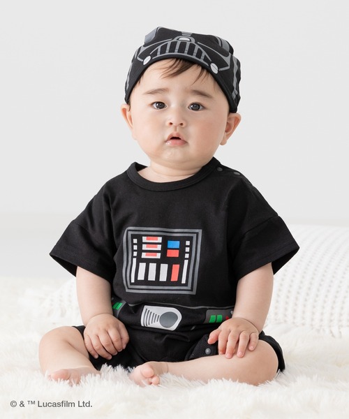STAR WARS（スターウォーズ）の「スター・ウォーズ キャラクターカバーオール（ロンパース・キッズ・ホワイト/ブラック・80ｃｍ/70cm）」の6枚目の写真