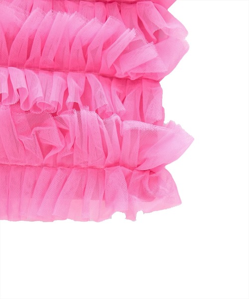 clear（クリア）の「A4チュールトートバッグ［推し活 ピンク ブラック］≪再入荷≫（トートバッグ・レディース・ブラック/ピンク・F）」の8枚目の写真