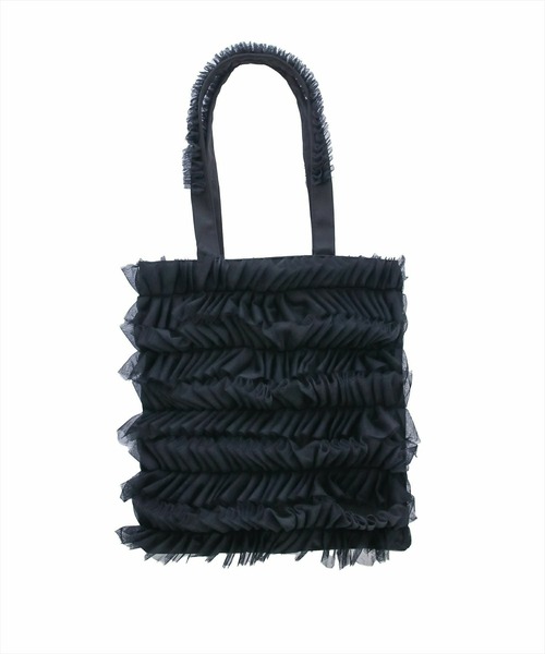 clear（クリア）の「A4チュールトートバッグ［推し活 ピンク ブラック］≪再入荷≫（トートバッグ・レディース・ブラック/ピンク・F）」の9枚目の写真