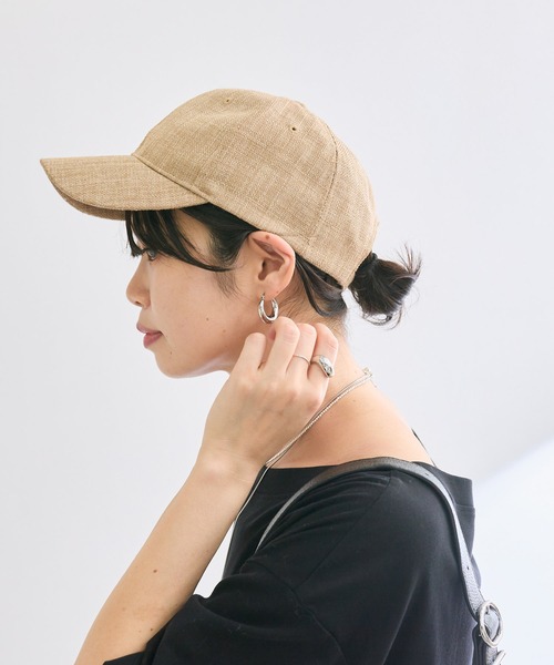 RIVE DROITE（リヴドロワ）の「SUMMER CAP（キャップ・レディース・ブラック/ベージュ・FREE）」の7枚目の写真