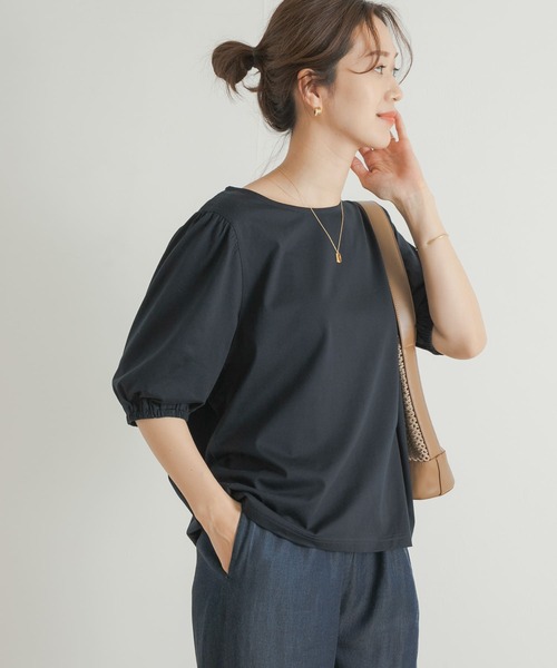 アーバンリサーチ　かぐれ　パナマギャザースリーブプルオーバー パナマギャザースリーブプルオーバー（その他トップス）｜かぐれ