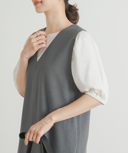 アーバンリサーチ　かぐれ　パナマギャザースリーブプルオーバー パナマギャザースリーブプルオーバー（その他トップス）｜かぐれ