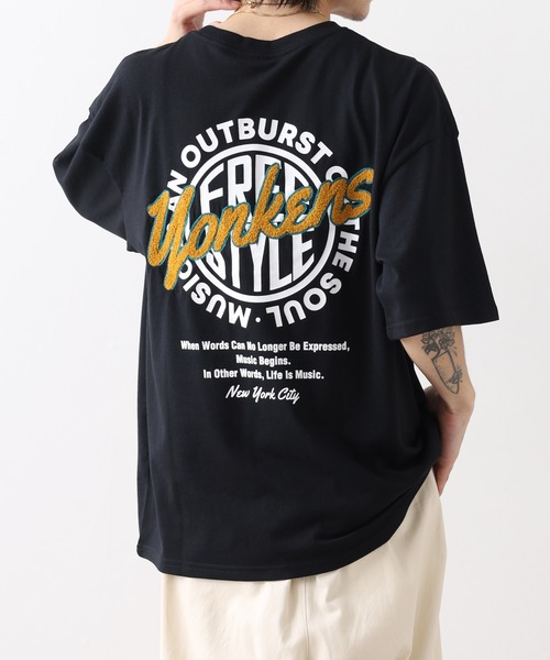 FUNALIVE(ファンアライブ)の「サガラ刺繍オーバーサイズTシャツ UVカット&COOL&DRY 半袖(Tシャツ/カットソー・メンズ・ブラック/ホワイト系その他2/ライトグレー/ブルー/オフホワイト/ブラック系その他2/ブラウン/ミント/スミクロ/ダークブルー/ホワイト系その他3/ダークグリーン/ダークネイビー/ライトグリーン系1/ホワイト系1/ブラック系その他4/ブラウン系1/ラベンダー/ホワイト系その他4/ブラック系その他3/ブラック系その他5/ダークグリーン系1/ホワイト系その他5/ブラック系1・M/L/LL)」の11枚目の写真