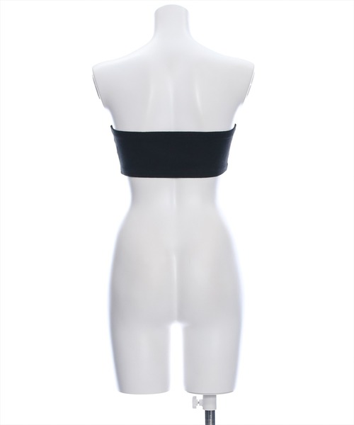 clear（クリア）の「カップ付きブラトップ[着回し力抜群 大人 カジュアル 夏]≪2024AW≫（チューブトップ・レディース・オフホワイト/ブラック・F）」の6枚目の写真
