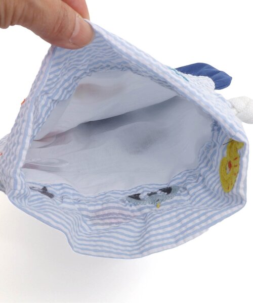 BIT'Z（ビッツ）の「海の生き物数字刺繍柄お魚巾着付き甚平スーツ（浴衣・キッズ・ブルー/イエロー・80/90/95/100/110/120）」の12枚目の写真