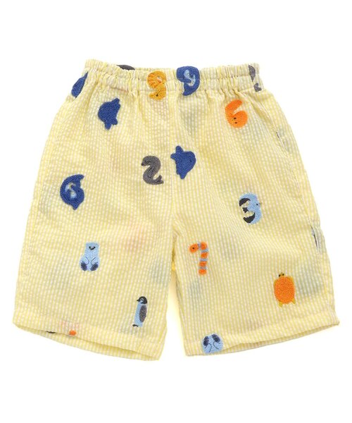 BIT'Z（ビッツ）の「海の生き物数字刺繍柄お魚巾着付き甚平スーツ（浴衣・キッズ・ブルー/イエロー・80/90/95/100/110/120）」の8枚目の写真