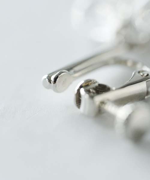 un dix cors（アンディコール）の「バートップクリアイヤリング（イヤリング・レディース・シルバー/ゴールド・FREE）」の12枚目の写真