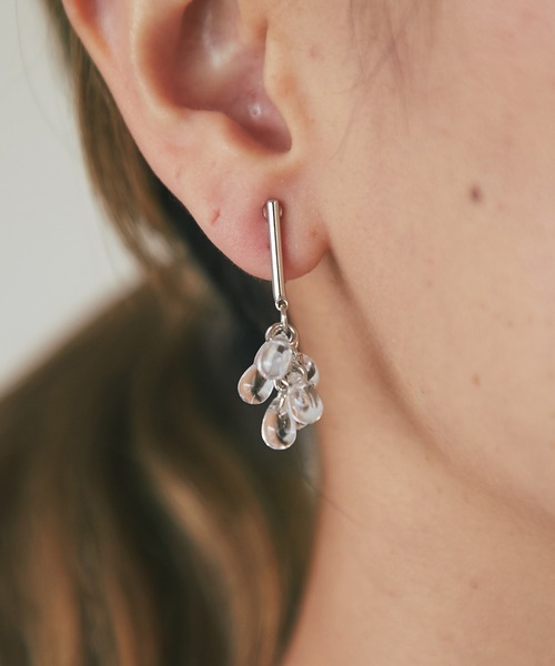 un dix cors（アンディコール）の「バートップクリアイヤリング（イヤリング・レディース・シルバー/ゴールド・FREE）」の13枚目の写真