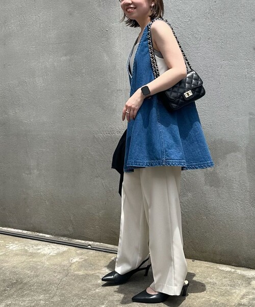 NOLLEY’S Sophi(ノーリーズソフィ)の「ウォッシャブルドライツイルベルト付ワイドパンツ(その他パンツ・レディース・ライトグレー/ベージュ/オフホワイト・38/36/34)」の19枚目の写真