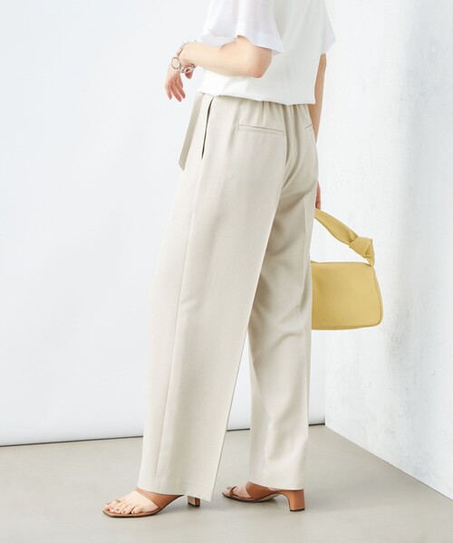 NOLLEY’S Sophi(ノーリーズソフィ)の「ウォッシャブルドライツイルベルト付ワイドパンツ(その他パンツ・レディース・ライトグレー/ベージュ/オフホワイト・38/36/34)」の22枚目の写真