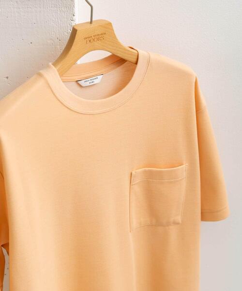 URBAN RESEARCH DOORS（アーバンリサーチドアーズ）の「ダブルフェイス クルーネック ショートスリーブ Tシャツ（Tシャツ/カットソー・メンズ・ライトグレー/ネイビー/グリーン系その他/オレンジ/ブルー系その他・LARGE/X-LARGE/MEDIUM）」の5枚目の写真